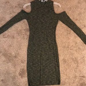 Cut out shoulder dress